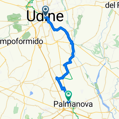Piazza I Maggio, Udine nach Viale San Marco, Palmanova