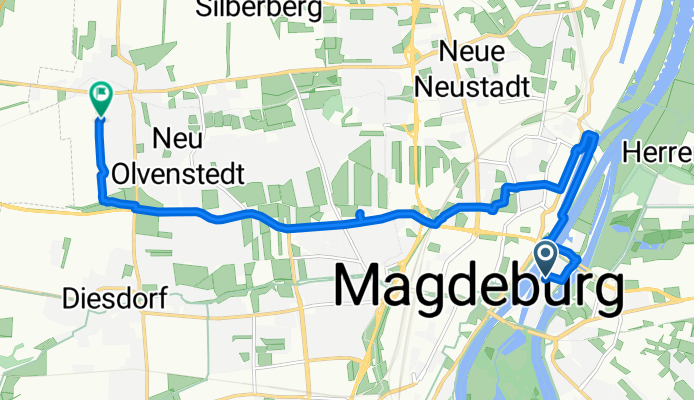 Zollstraße, Magdeburg nach Auf der Grauwacke, Magdeburg