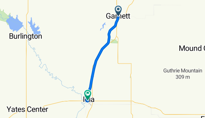 From Garnett to Iola