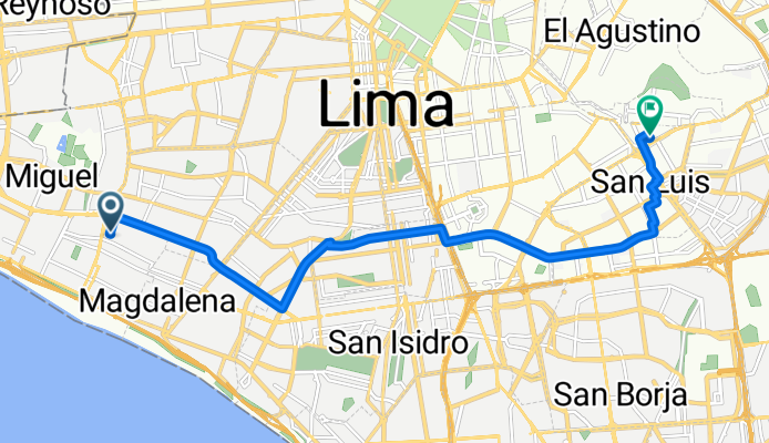 De Trinidad María Enríquez a Avenida Nicolás Arriola