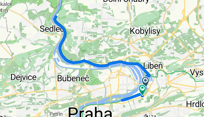 Karlín-sever, Prague 8 to Sokolovská, Prague 8