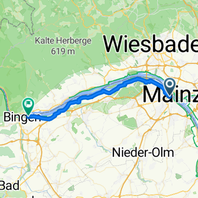 Quintinsstraße, Mainz nach Bingen am Rhein, Bingen am Rhein