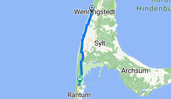Route to Hafenstraße, Sylt