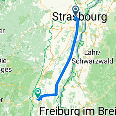 Da Allée Cérès a COLMAR - Rapp trace