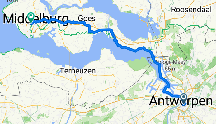 Antwerpen Süd, Anvers à Koudekerkseweg, Middelbourg