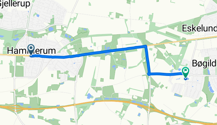 Landbrugsskolestien, Herning to VesterhÄb, Ikast