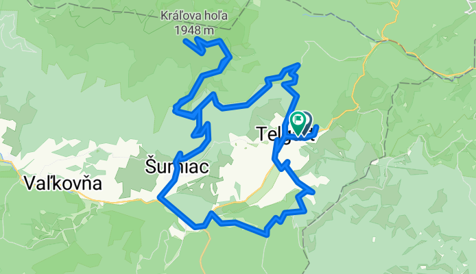 Telgárt, Telgárt až Telgárt, Telgárt