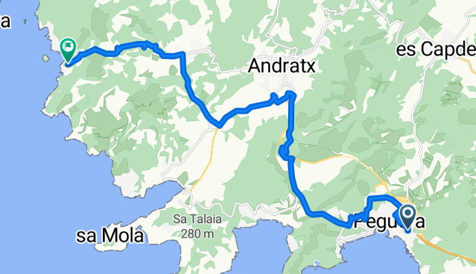 Bulevar de Peguera nach Carrer Cala es Conills