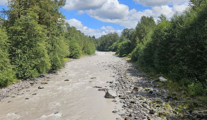 Foto 1 der Bikemap-Route "Enumclaw to closed Spikton Ditch Bridge, Foothills Trail; return"