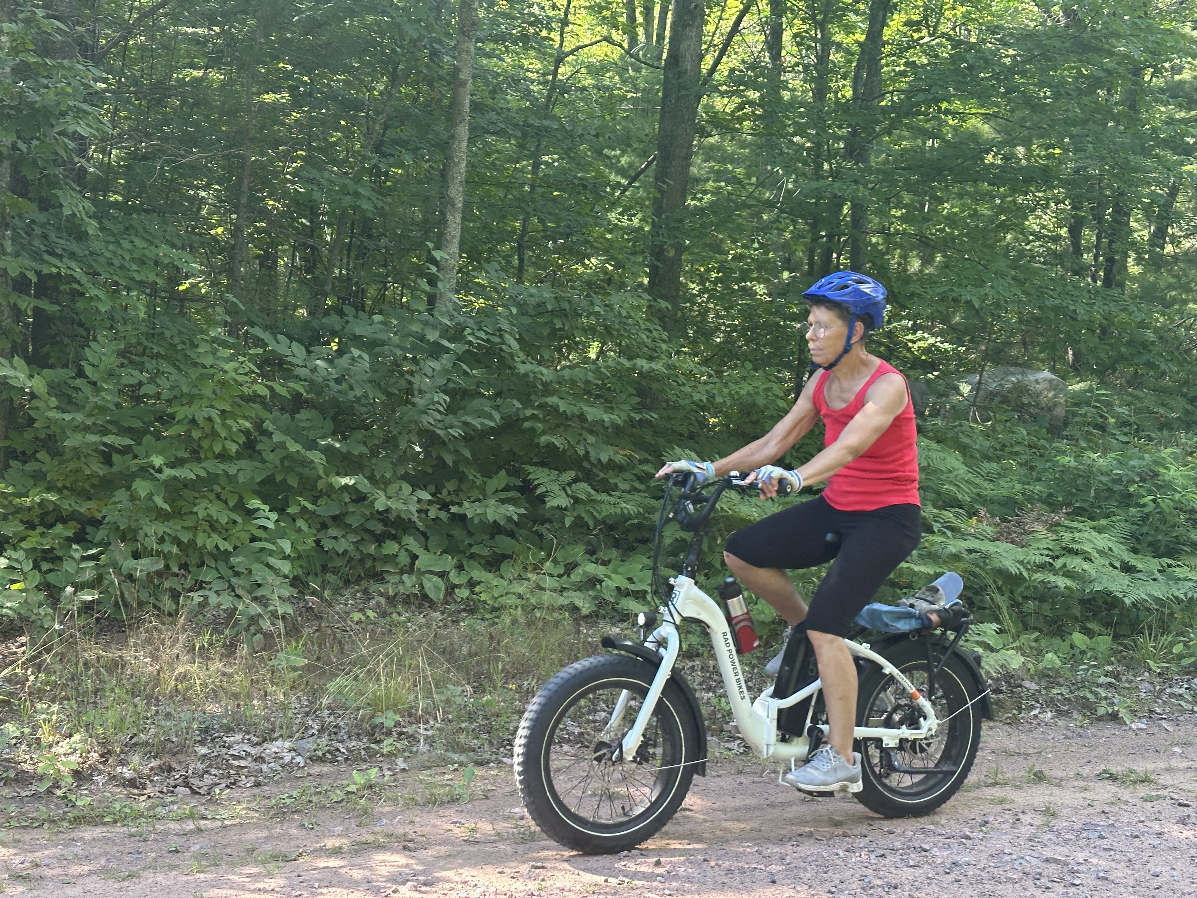 Robert and Patricia ride to Long Lake and to the campground and back Washburn