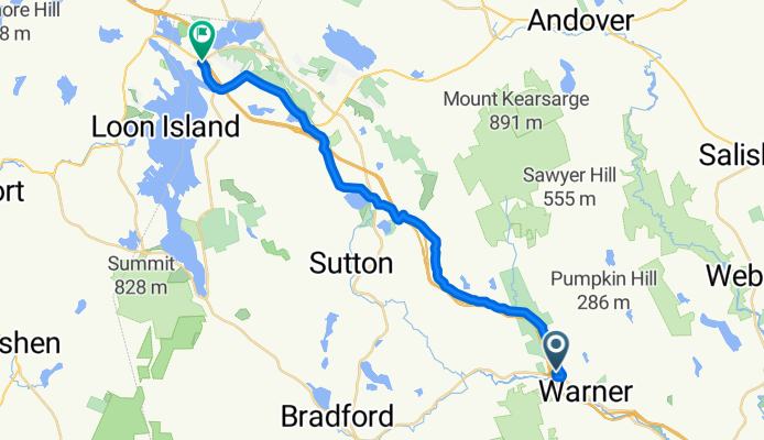 Route 103 W, Warner to NH-103A, New London