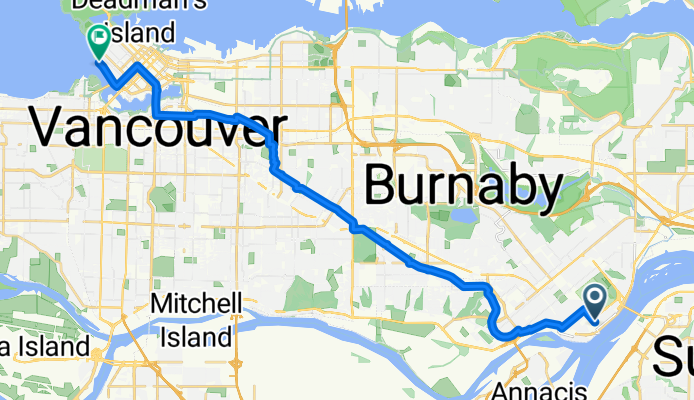 Agnes St, New Westminster to Beach Ave, Vancouver