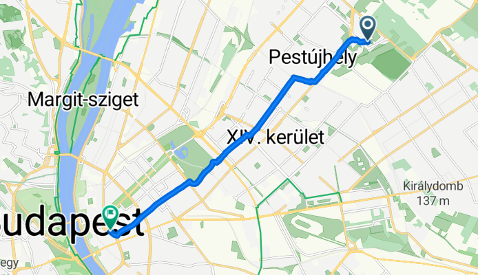 Erdőkerülő utca - Deák Ferenc tér 100e