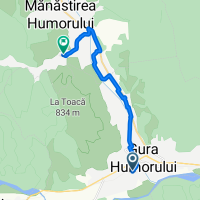 Route from Strada Ciprian Porumbescu