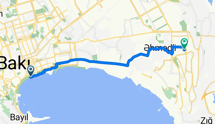 дорога от площади флага