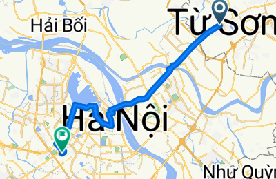 Trần Phú, TP. Từ Sơn to Ngụy Như Kon Tum, Hà Nội
