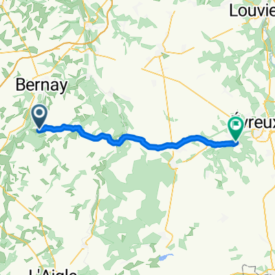 Chemin de la Voisinière, Mesnil-en-Ouche to Rue Aristide Briand, Arnières-sur-Iton