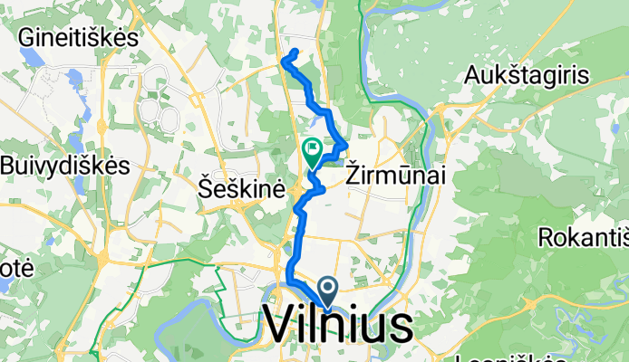 Gedimino pr., Vilnius to Vilnius