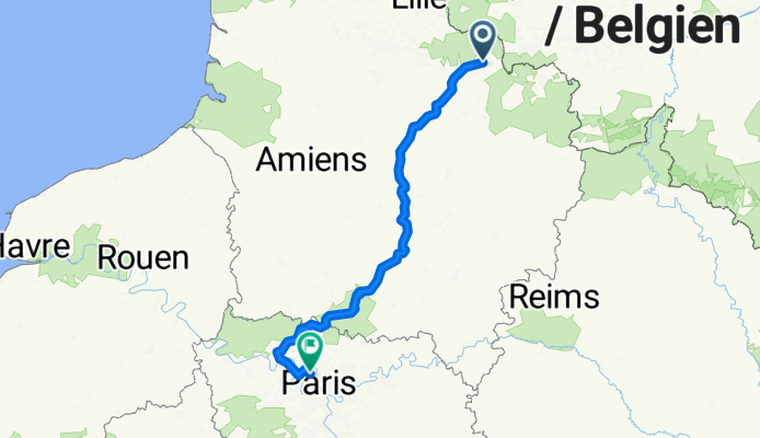 LILLE PARIS J1 - Lille - Bapaume + LILLE PARIS J2 - Bapaume - Lacroix-Saint-Ouen + LILLE PARIS J3 - Lacroix-Saint-Ouen - Asnières sur Seine