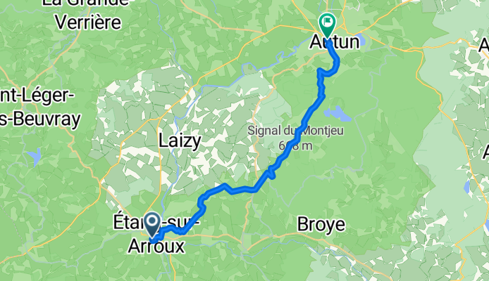From Étang-sur-Arroux to Autun