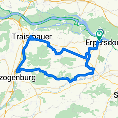 Route in Zwentendorf an der Donau