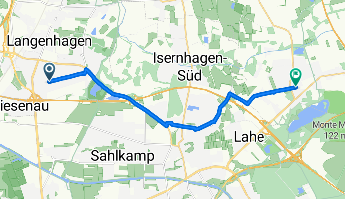 Hindenburgstraße, Langenhagen nach Bothfelder Straße, Isernhagen