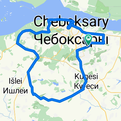 Route in Cheboksary