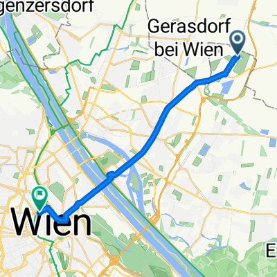 Donaustadt, Wien nach Maria-Theresien-Straße, Wien