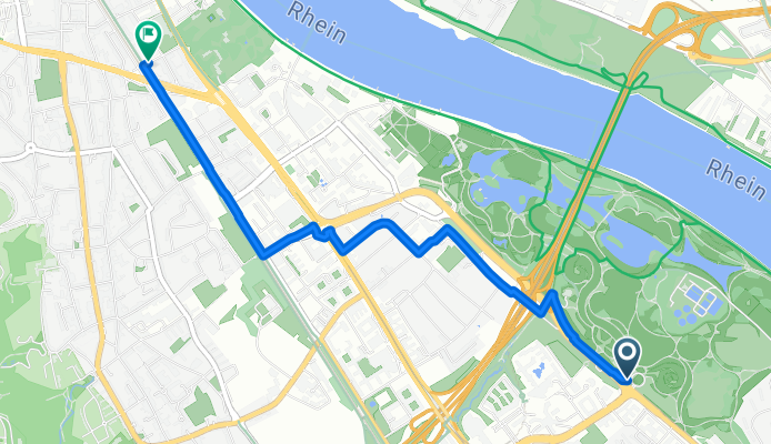 Route nach Bonn
