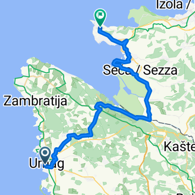 Obala Josipa Broza Tita, Umag nach Ulica IX. Korpusa, Piran