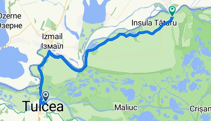 From Tulcea to Chilia Veche