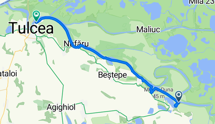 From Murighiol to Tulcea