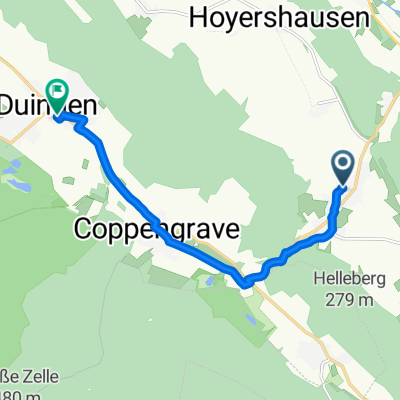 Glenetalstraße, Alfeld (Leine) nach Am Tie, Duingen