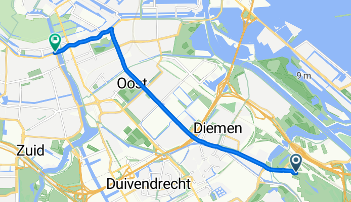 Diemerbospad, Diemen nach Oosteinde, Amsterdam