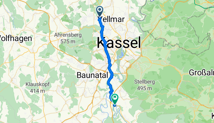 Brandaustraße nach Weserring 15a