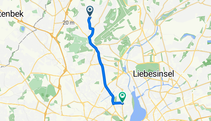 Sethweg, Hamburg to Turmweg, Hamburg