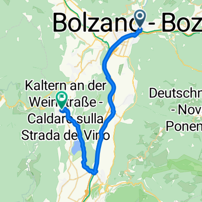 Von Bozen bis Kaltern an der Weinstrasse