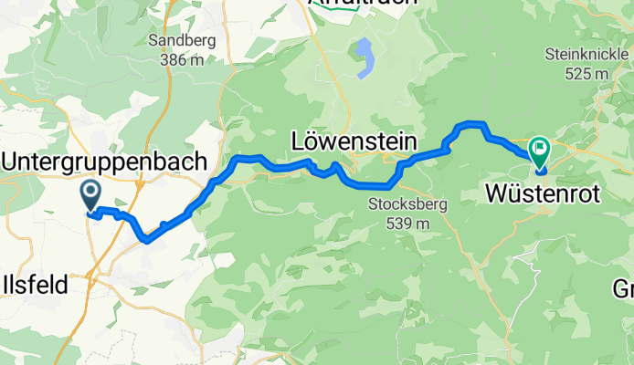 Ilsfeld nach Wüstenrot