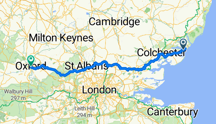 From Harwich to Cheltenham