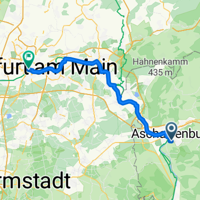 Von Aschaffenburg bis Frankfurt am Main