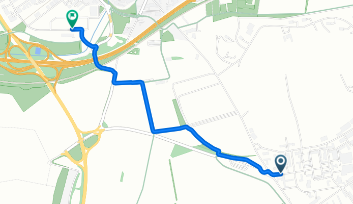 Wiesbaden Centre, Wiesbaden to Zur Schleifmühle, Wiesbaden