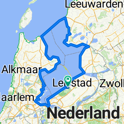 Route in Lelystad