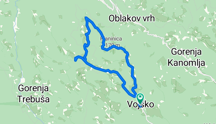 Route to Vojsko/Idriji