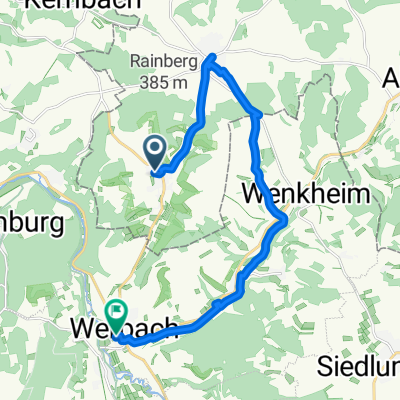 Am Kleinhirschberg nach Hauptstraße