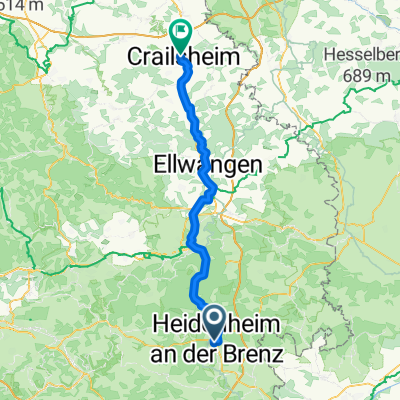 Crailsheim nach Schloß Hellenstein