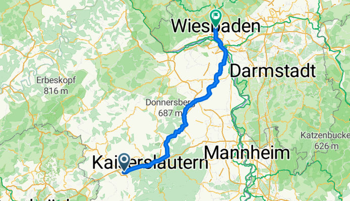 Auf der Pick, Landstuhl to Marktstraße, Wiesbaden