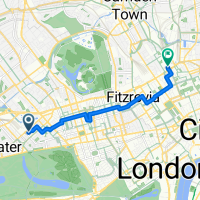 Praed Street, London to Midland Road, London