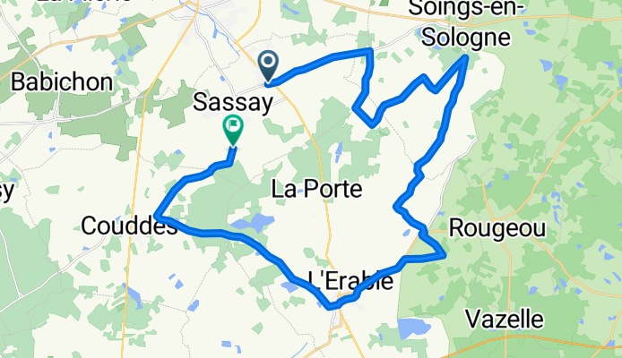 De Route de la Sablière à Route de la Piqueterie
