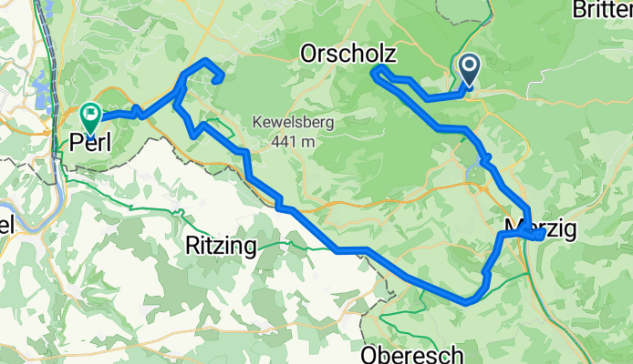 3. Etappe - Heinertstraße, Mettlach nach Trierer Straße, Perl