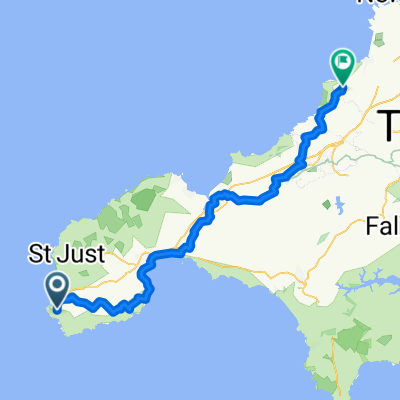 Lawn Cottage, Penzance to West Field, St Agnes